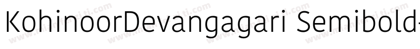 KohinoorDevangagari Semibold字体转换